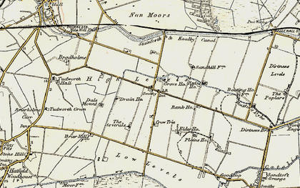 Old map of Hatfield Chase in 1903