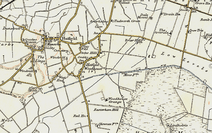 Old map of Hatfield Woodhouse in 1903