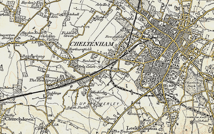 Old map of Hatherley in 1898-1900