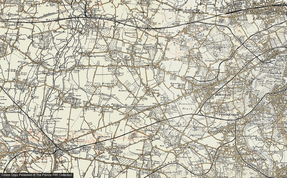 Old Map of Hatton, 1897-1909 in 1897-1909