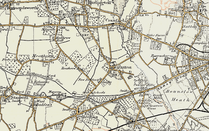 Old map of Hatton in 1897-1909