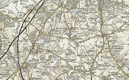 Old map of Morphany Hall in 1902-1903