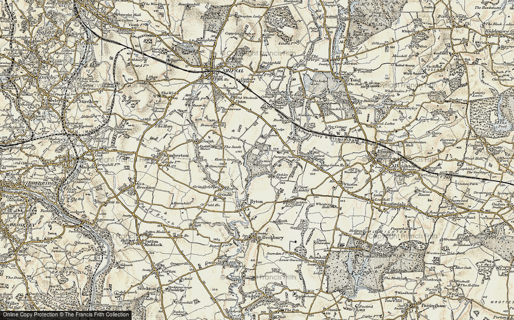 Old Map of Hatton Grange, 1902 in 1902