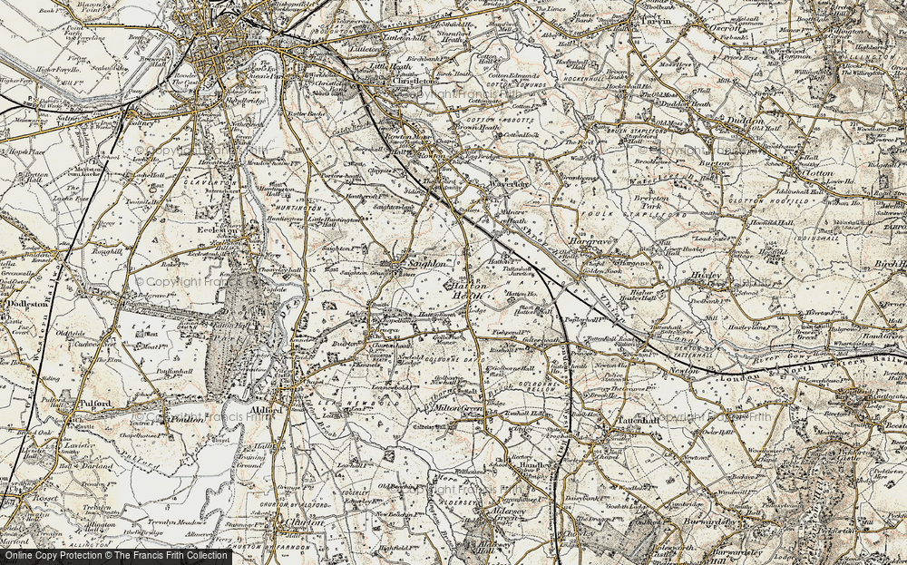 Old Map of Hatton Heath, 1902-1903 in 1902-1903