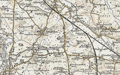 Old map of Hatton Heath in 1902-1903