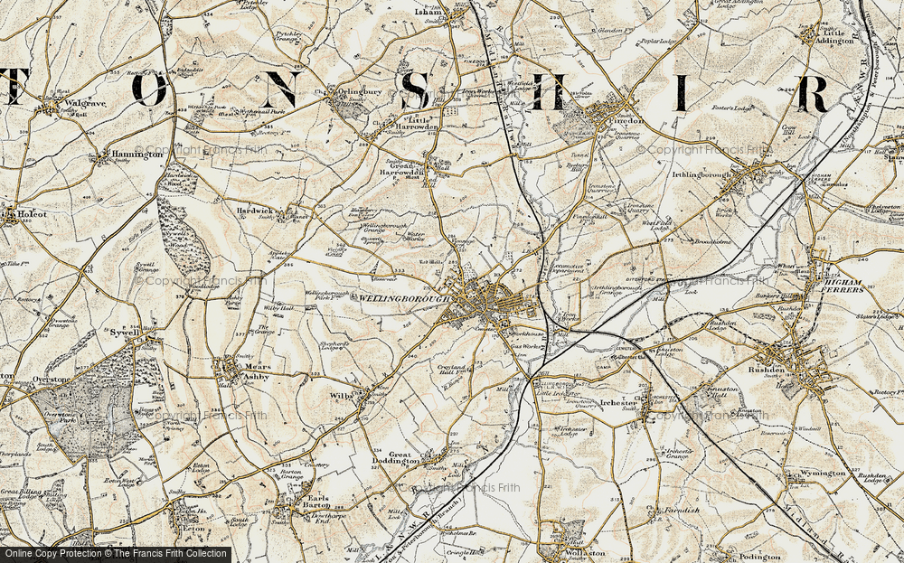 Old Map of Hatton Park, 1901 in 1901