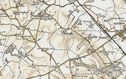 Old map of Haugh in 1902-1903
