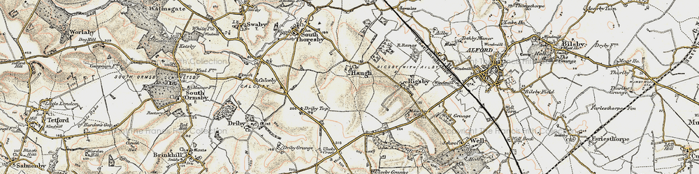 Old map of Haugh in 1902-1903