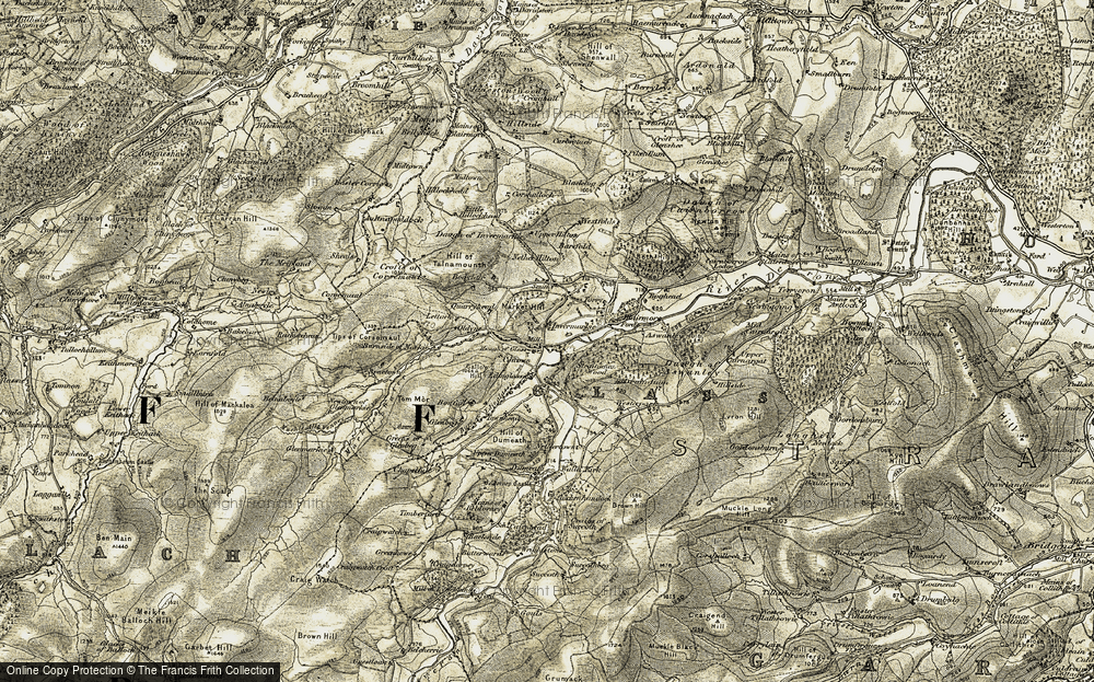 Old Map of Historic Map covering Bonfail in 1908-1910