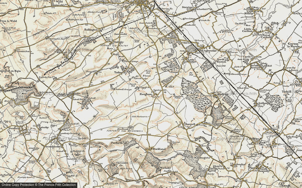Old Map of Haugham, 1902-1903 in 1902-1903