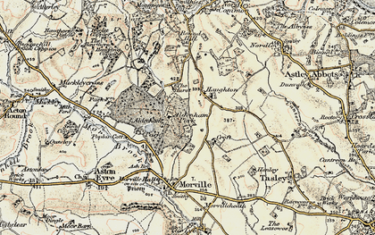 Old map of Aldenham Park in 1902