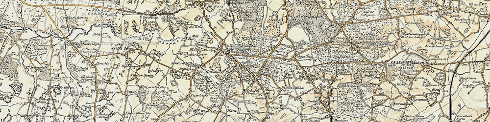 Old map of Haughurst Hill in 1897-1900
