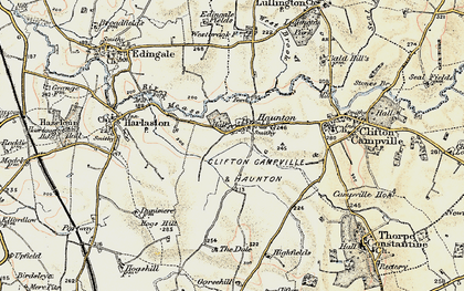 Old map of Haunton in 1902