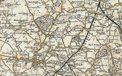 Old map of Buglawton Hall Sch in 1902-1903