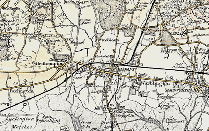 Old map of Havant in 1897-1899