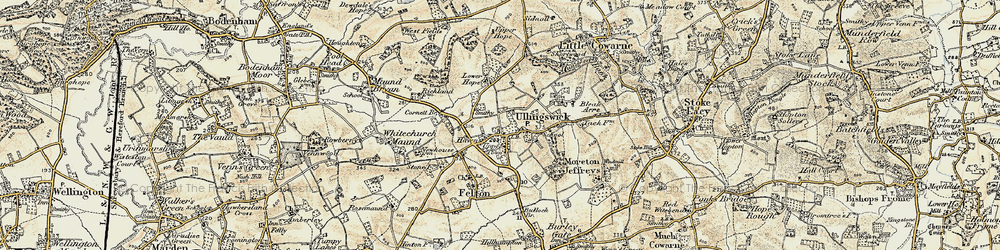 Old map of Haven in 1899-1901