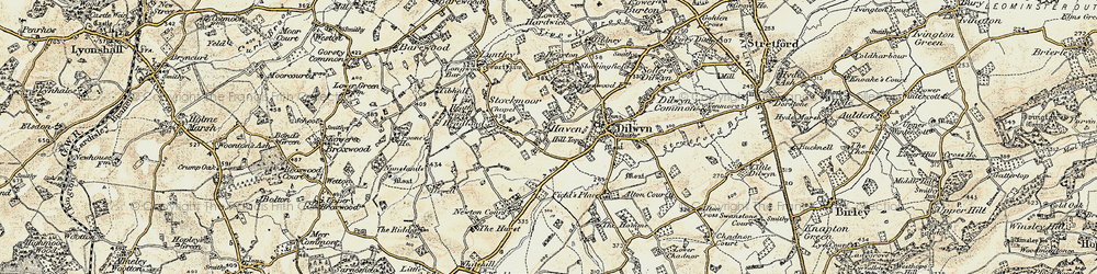 Old map of Haven in 1900-1903