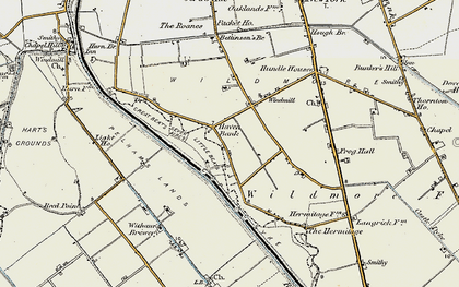Old map of Haven Bank in 1902-1903