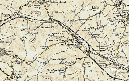 Old map of Haverhill in 1898-1901