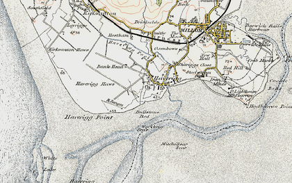 Old map of Wortbrig Scar in 1903-1904