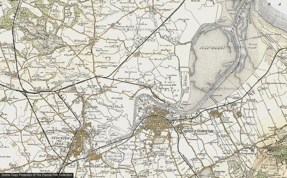Old Map of Haverton Hill, 1903-1904 in 1903-1904