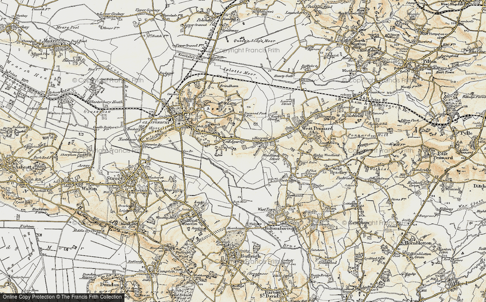Old Map of Havyatt, 1899 in 1899