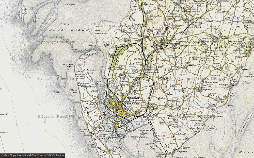 Old Map of Hawcoat, 1903-1904 in 1903-1904