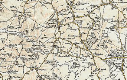Old map of Hawcross in 1899-1900
