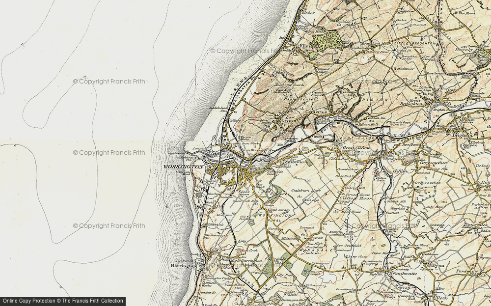 Old Map of Hawk Hill, 1901-1904 in 1901-1904