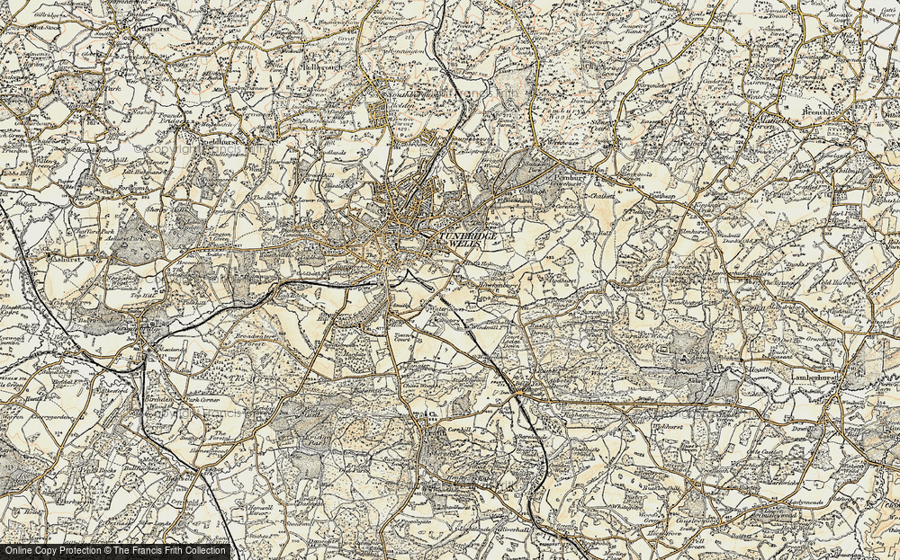 Old Map of Hawkenbury, 1897-1898 in 1897-1898