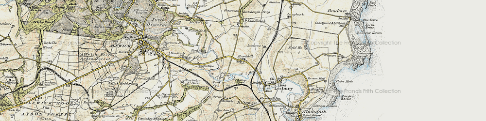 Old map of Bilton Mill in 1901-1903
