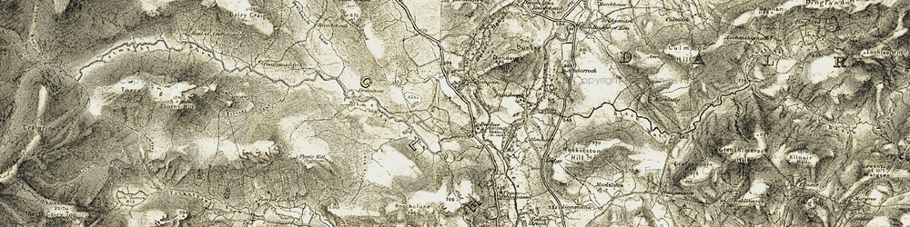 Old map of Hawkrigg in 1904-1905