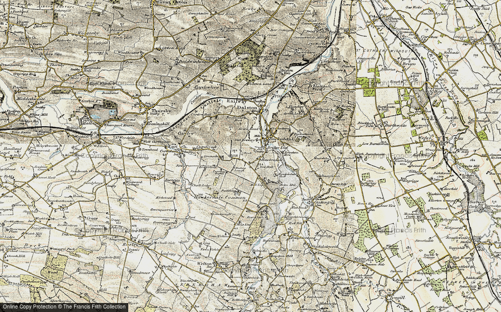 Old Map of Hawksdale, 1901-1904 in 1901-1904
