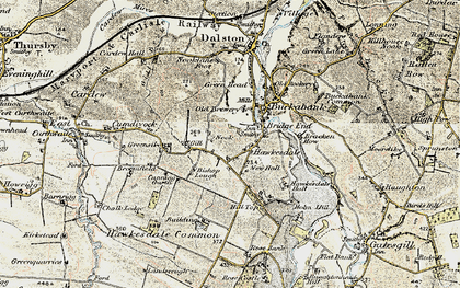 Old map of Bishop Lough in 1901-1904