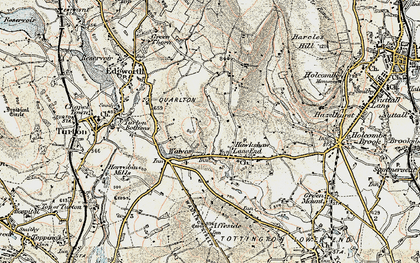 Old map of Hawkshaw in 1903