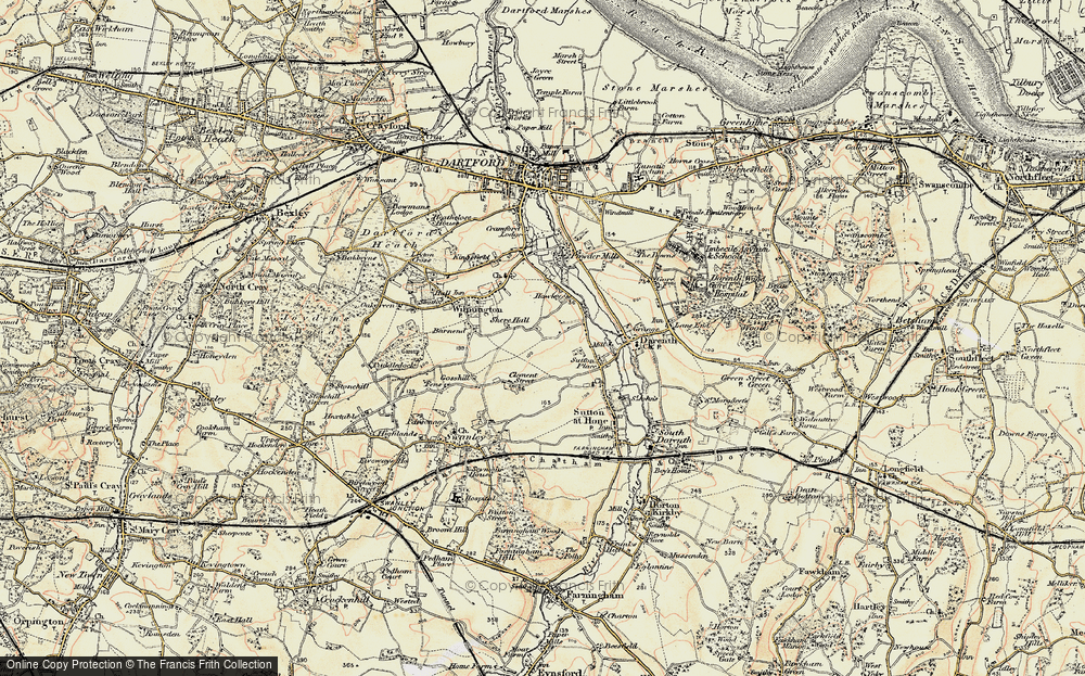 Old Map of Hawley, 1897-1898 in 1897-1898