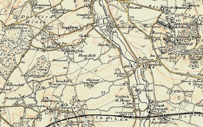 Old map of Hawley in 1897-1898