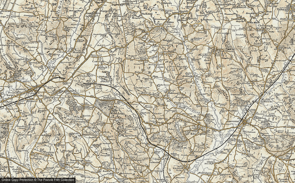 Old Map of Hawley Bottom, 1898-1900 in 1898-1900