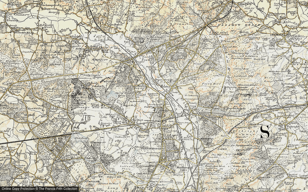 Old Map of Hawley Lane, 1897-1909 in 1897-1909