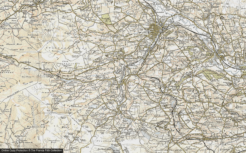 Old Map of Haworth, 1903-1904 in 1903-1904