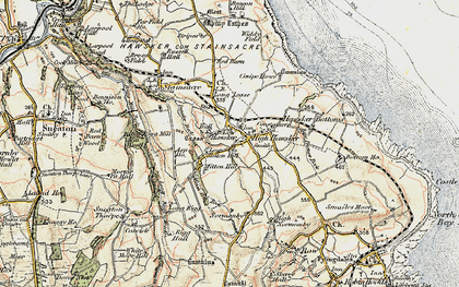 Old map of Hawsker in 1903-1904
