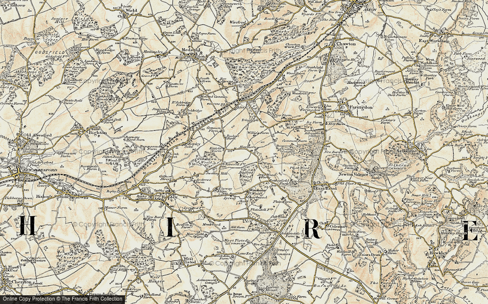 Old Map of Hawthorn, 1897-1900 in 1897-1900