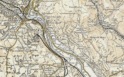 Old map of Hawthorn in 1899-1900