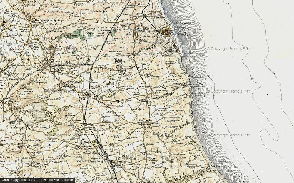 Old Map of Historic Map covering Beacon Hill in 1901-1904