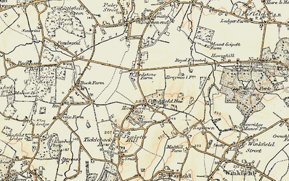 Old map of Hawthorn Hill in 1897-1909