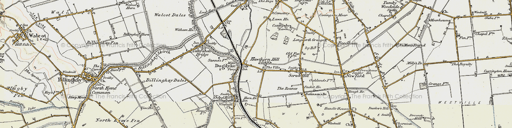 Old map of Hawthorn Hill in 1902-1903