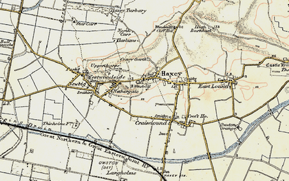 Old map of Haxey in 1903