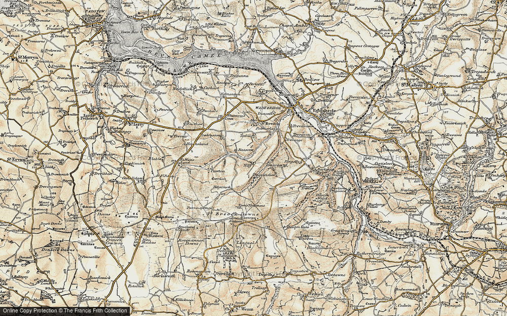 Old Map of Hay, 1900 in 1900