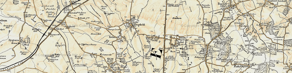 Old map of Hay Green in 1898-1901