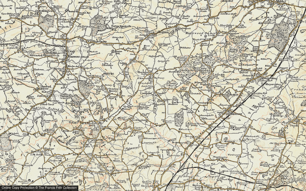 Old Map of Hay Green, 1898 in 1898
